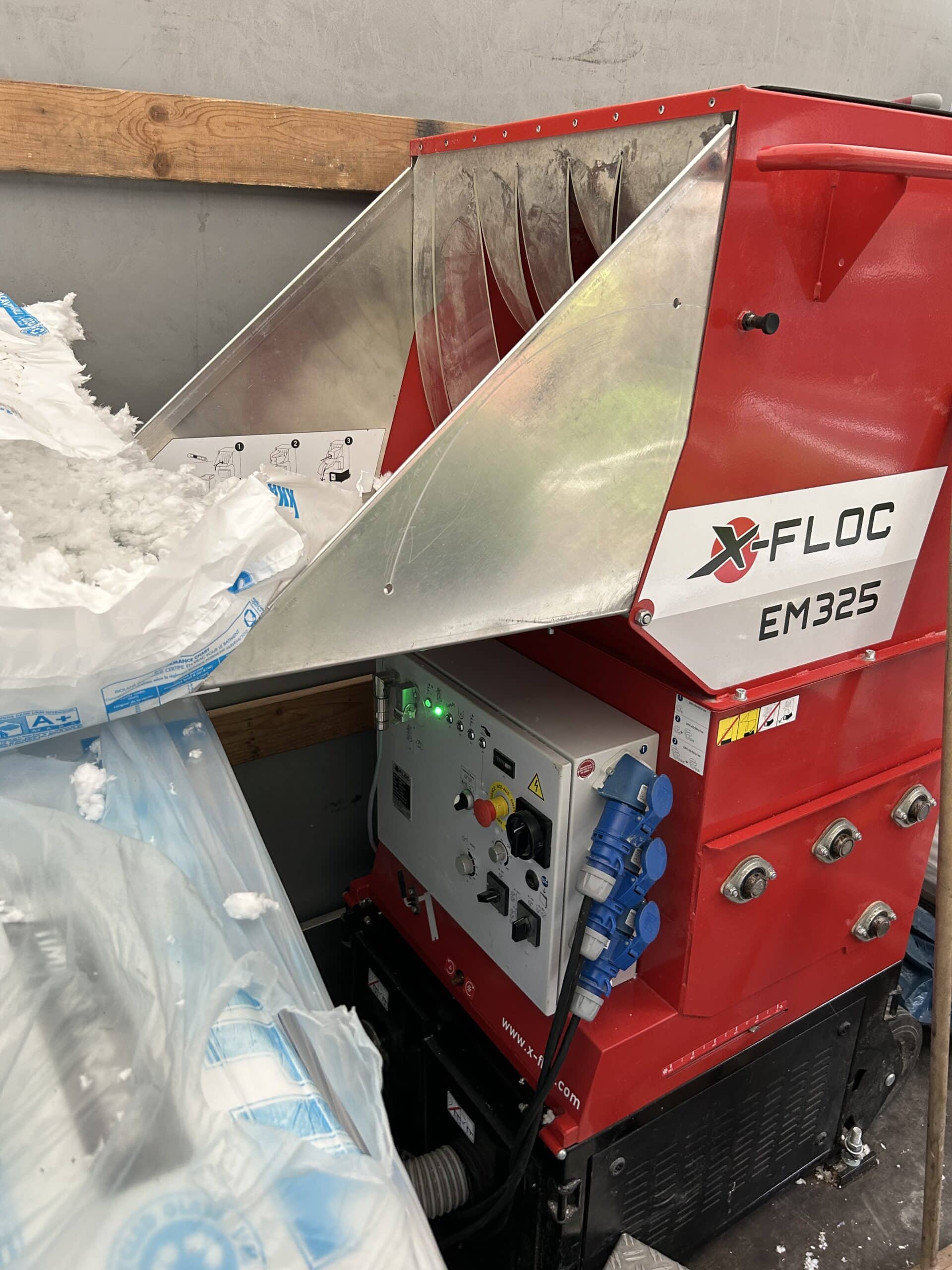 X-FLOC EM325 Einblasmaschine f&uuml;r Dachbodend&auml;mmung &ndash; professionelle Einblastechnik mit Knauf Supafil